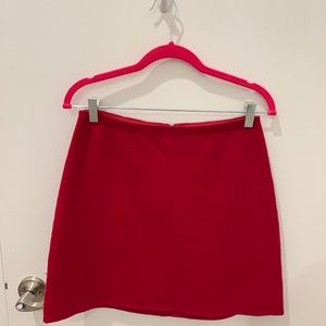 Mini red skirt